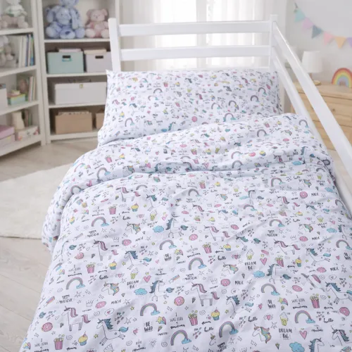 Простынь Kids Time 17-0932 Tiny Unicorn pink - 4