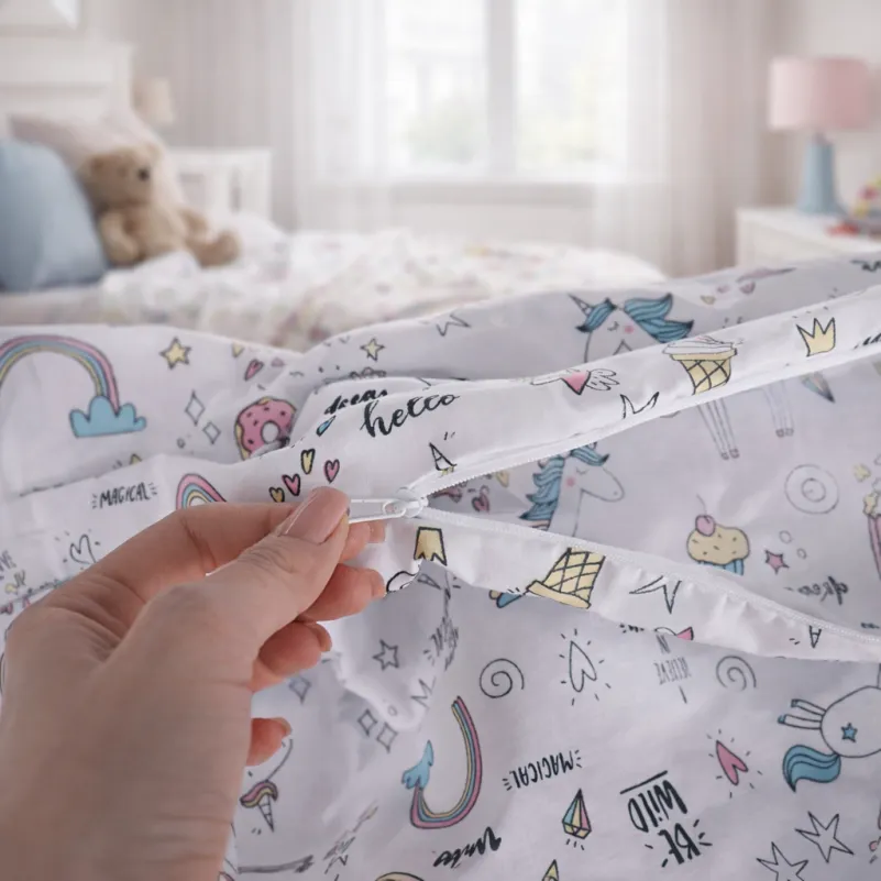 Пододеяльник Ranforce Elite 17-0932 Tiny Unicorn pink - 3