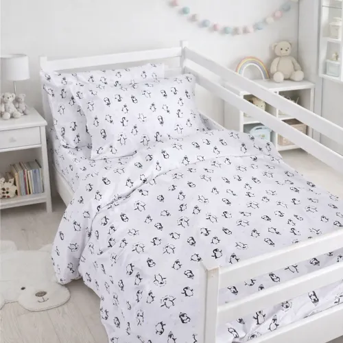 Комплект постельного белья Бязь JUNIOR 17-0929 Sweet Penguin