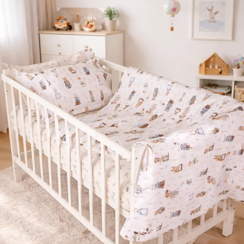 Комплект постельного белья LITTLE KIDS Poplin Line Kids 03 Animals - 8