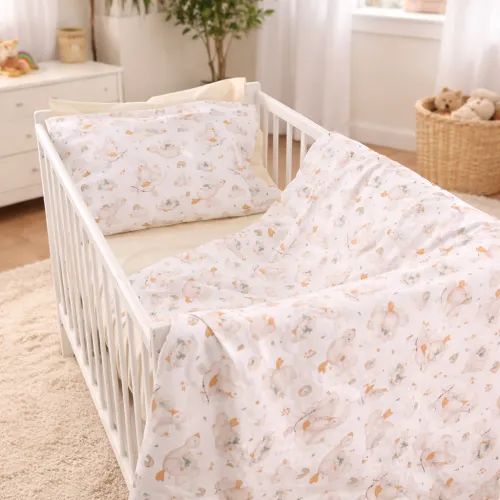 Комплект постельного белья Сатин BABY Kids Time 22-1419 Sleepy ducklings