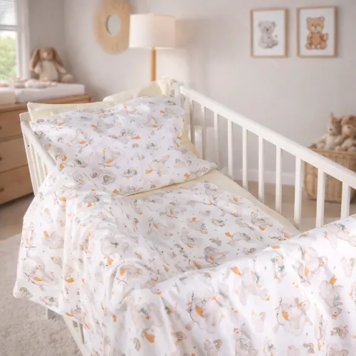 Комплект постельного белья Сатин LITTLE KIDS Kids Time 22-1419 Sleepy ducklings