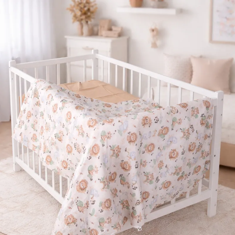 Комплект постельного белья Сатин LITTLE KIDS Kids Time 22-1418 Safari baby - 8