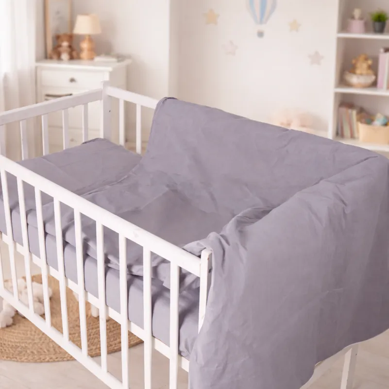 Комплект постельного белья Бязь LITTLE KIDS 16-5703 Light Gray - 6
