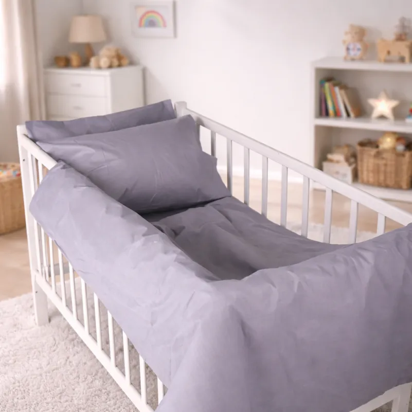 Комплект постельного белья Бязь LITTLE KIDS 16-5703 Light Gray