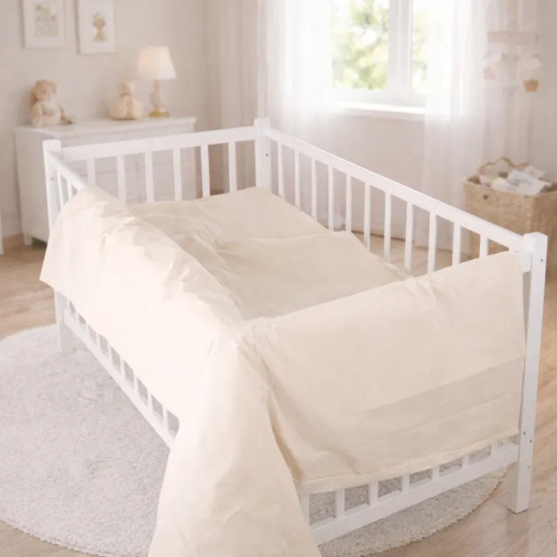 Комплект постельного белья LITTLE KIDS Poplin Line "002 Milky White" - 7