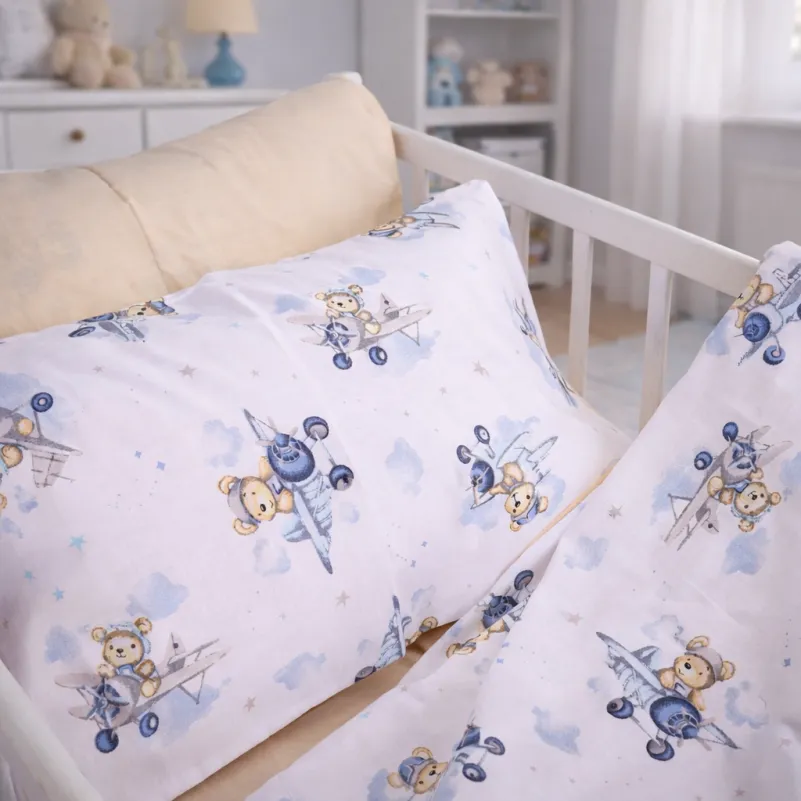 Комплект постельного белья Бязь LITTLE KIDS 17-0921 Tiny Pilot - 5