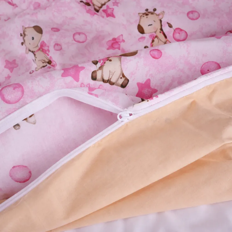 Комплект постельного белья Бязь LITTLE KIDS 17-0923 Tiny Giraffes pink - 8