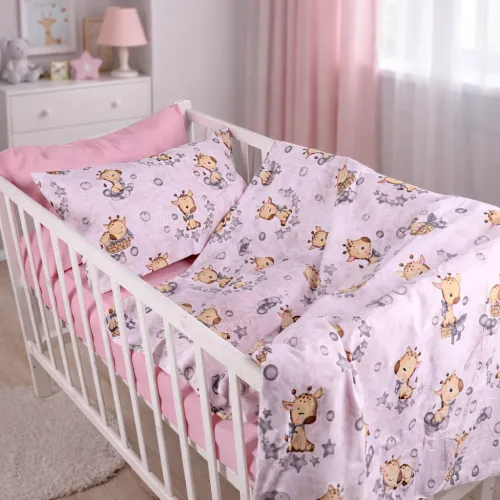 Комплект постельного белья Ranforce Elite LITTLE KIDS 17-0922 Tiny Giraffes gray
