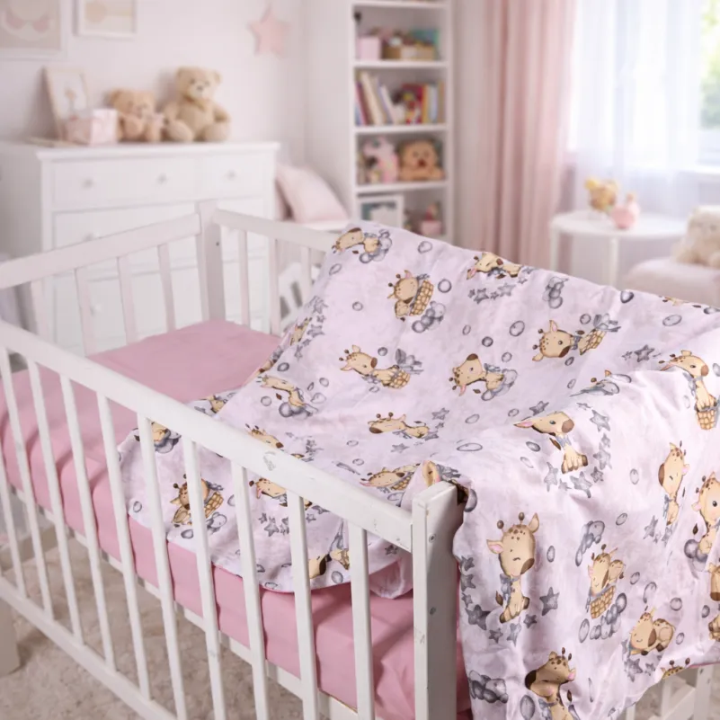 Комплект постельного белья Бязь LITTLE KIDS 17-0922 Tiny Giraffes gray - 9