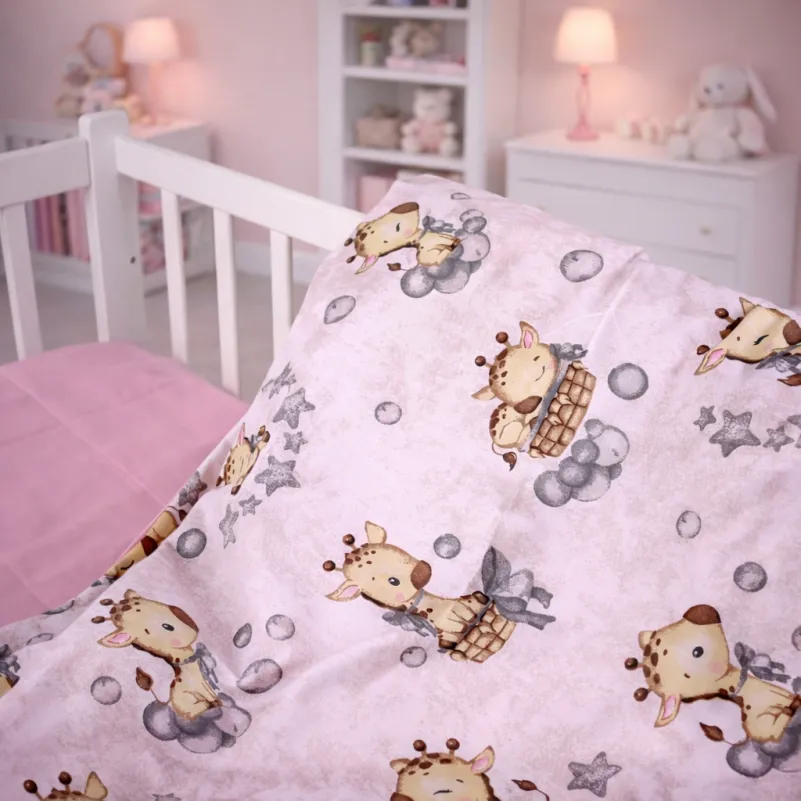 Комплект постельного белья Ranforce Elite LITTLE KIDS 17-0922 Tiny Giraffes gray - 9