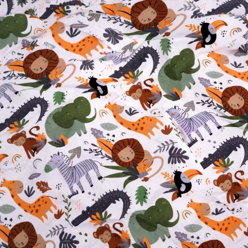 Наволочка Бязь Kids Time 17-0920 Jungle Friends - 4