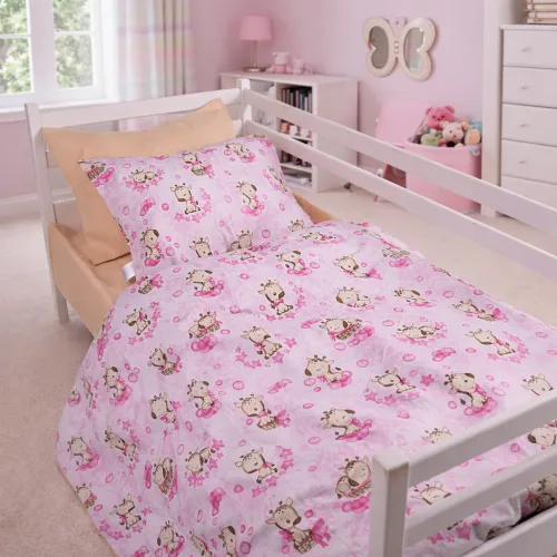 Пододеяльник Ranforce Elite 17-0923 Tiny Giraffes pink - 2