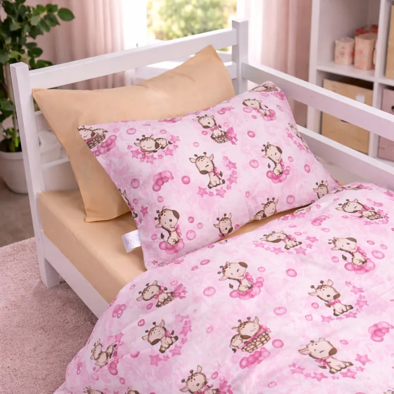 Пододеяльник Ranforce Elite 17-0923 Tiny Giraffes pink - 2