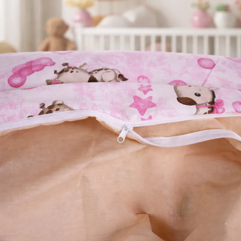 Пододеяльник Ranforce Elite 17-0923 Tiny Giraffes pink - 3