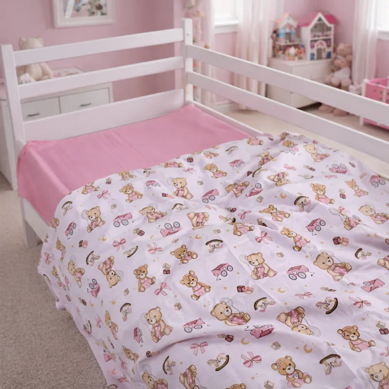 Пододеяльник Ranforce Elite 17-0916 Little Teddy pink - 2