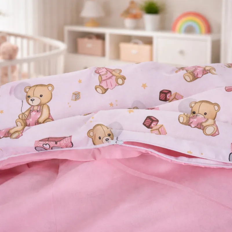 Пододеяльник Ranforce Elite 17-0916 Little Teddy pink - 3