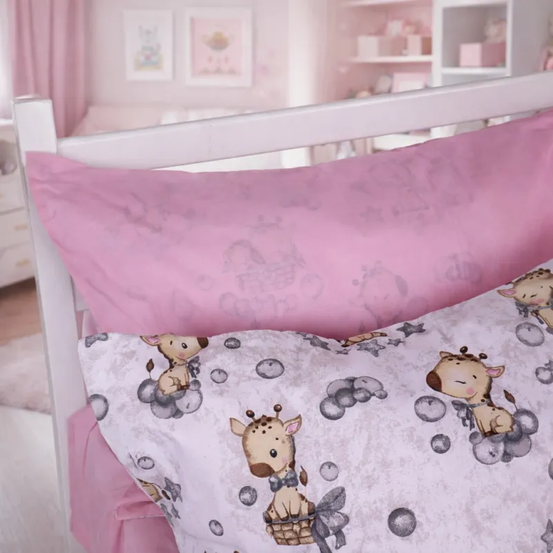 Наволочка Бязь Kids Time 17-0922 Tiny Giraffes gray - 1