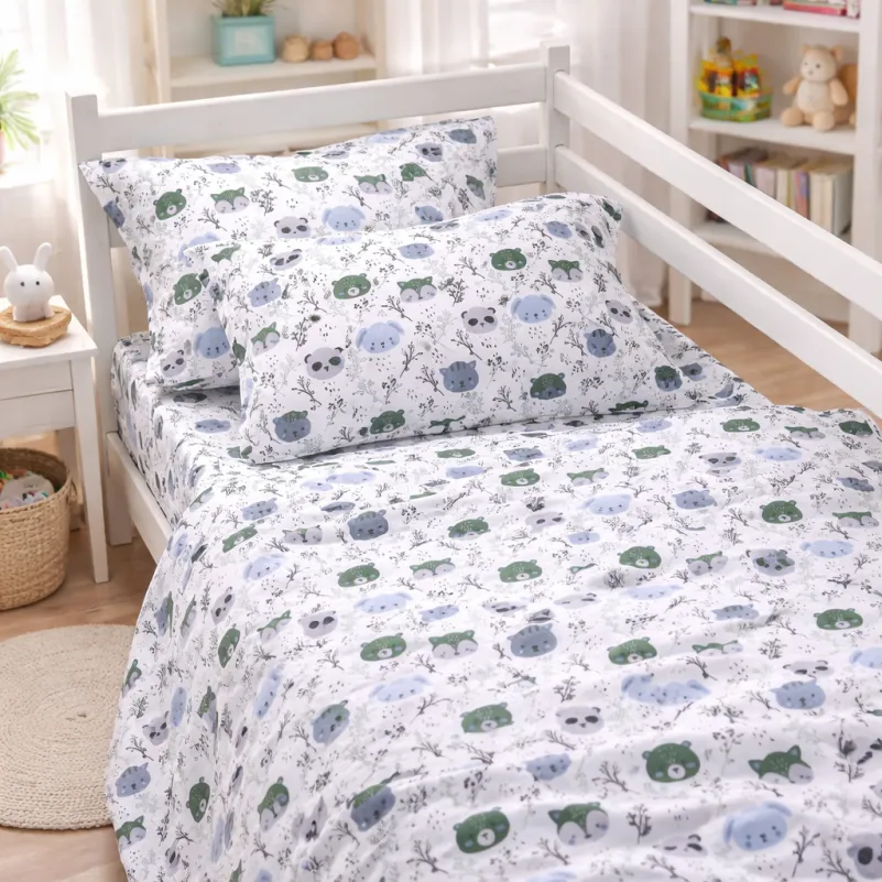 Наволочка Бязь Kids Time 17-0933 Panda Friends - 2