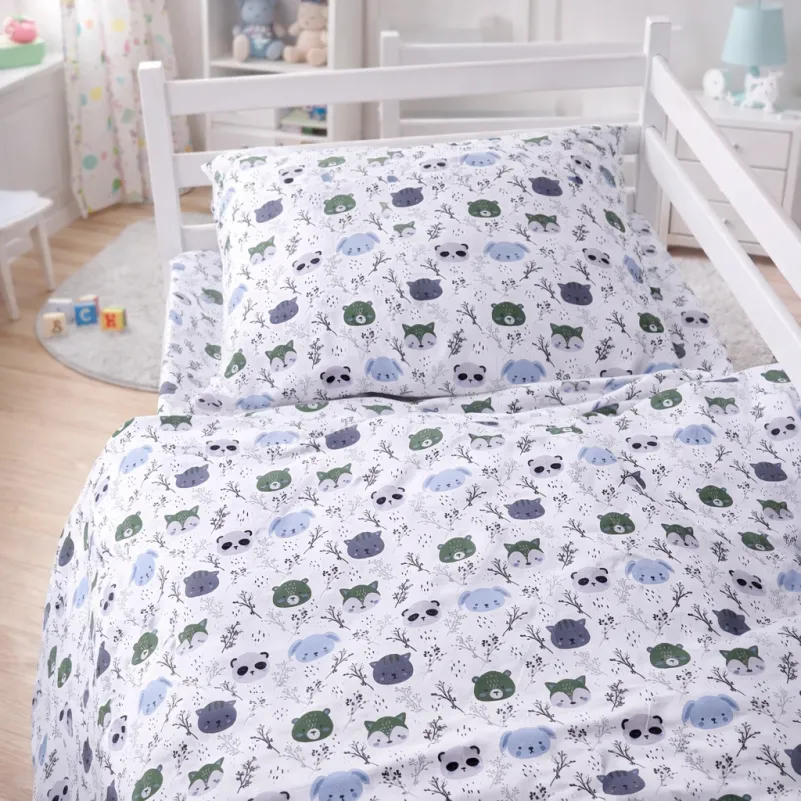 Комплект постельного белья Бязь JUNIOR 17-0933 Panda Friends - 9