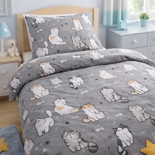 Комплект постельного белья Бязь TEENAGER 17-0665 Cream Kittens
