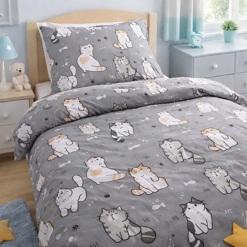 Комплект постельного белья Бязь TEENAGER 17-0665 Cream Kittens