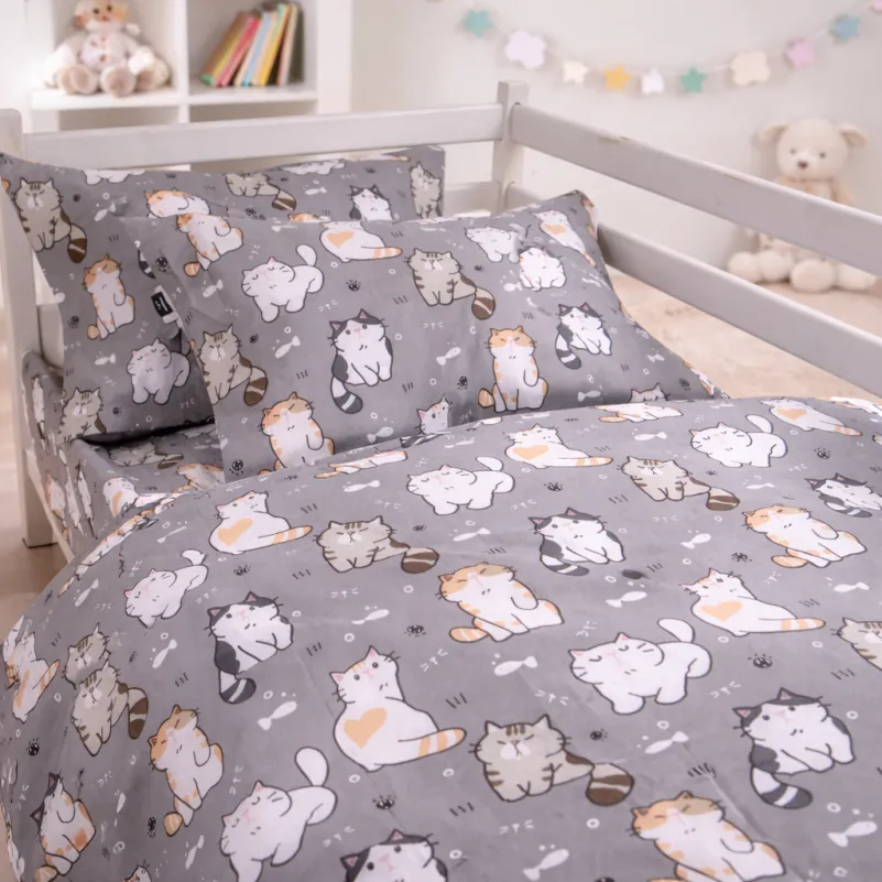 Комплект постільної білизни Ranforce Elite JUNIOR 17-0665 Cream Kittens - 5