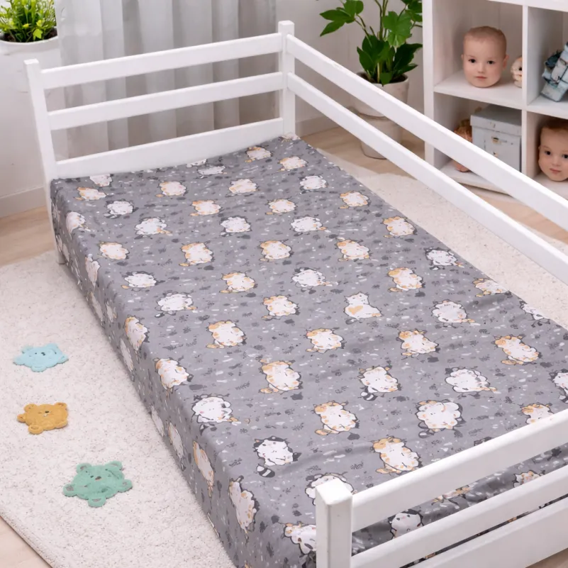 Комплект постельного белья Бязь JUNIOR 17-0665 Cream Kittens - 9