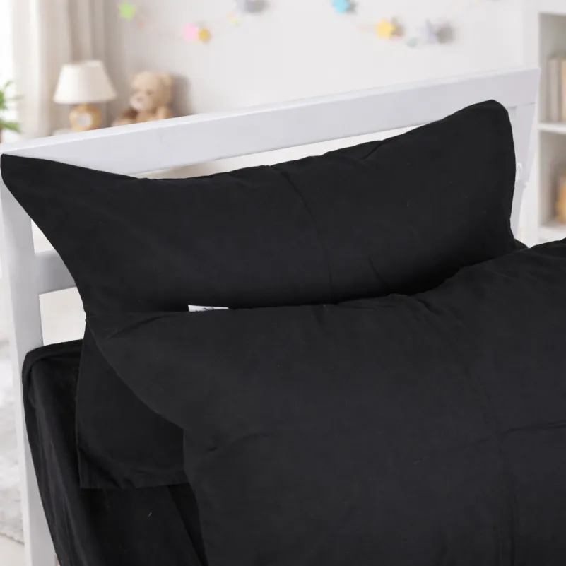 Комплект постельного белья JUNIOR Фланель 002 Black - 7