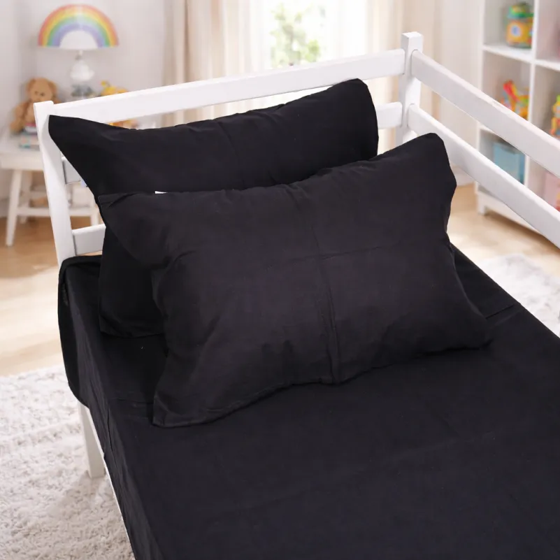 Комплект постельного белья JUNIOR Фланель 002 Black - 5