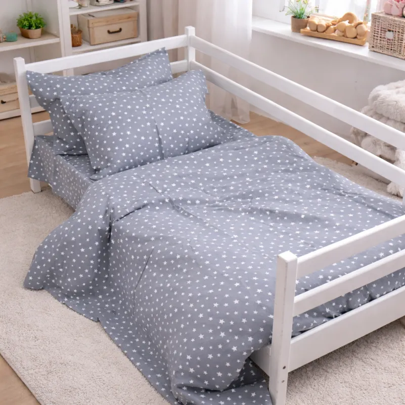 Комплект постельного белья TEENAGER Фланель 012 Grey Stars - 11