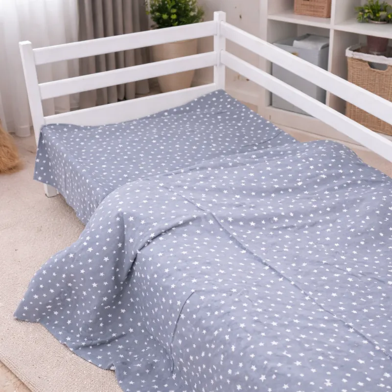 Комплект постельного белья JUNIOR Фланель 012 Grey Stars - 9