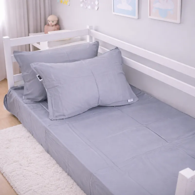 Комплект постельного белья JUNIOR Фланель 001 Ash grey - 8