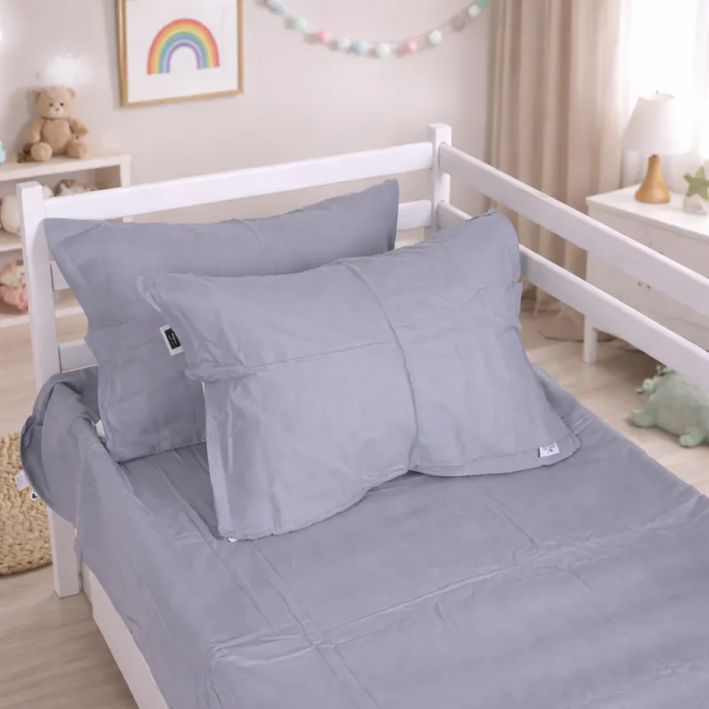 Комплект постельного белья JUNIOR Фланель 001 Ash grey - 6