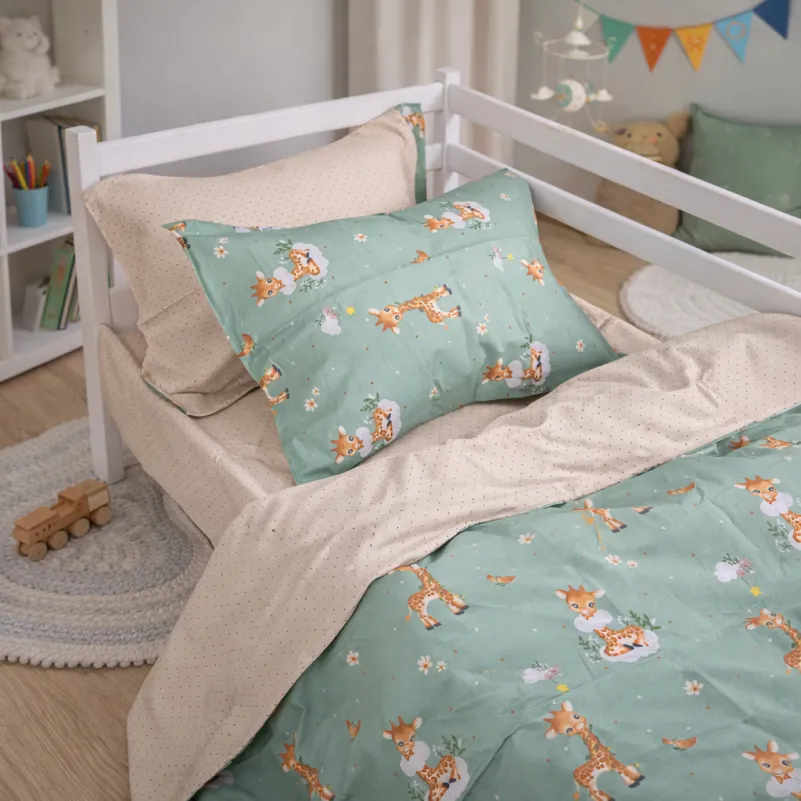 Комплект постельного белья JUNIOR Poplin Line Kids 02 Giraffe