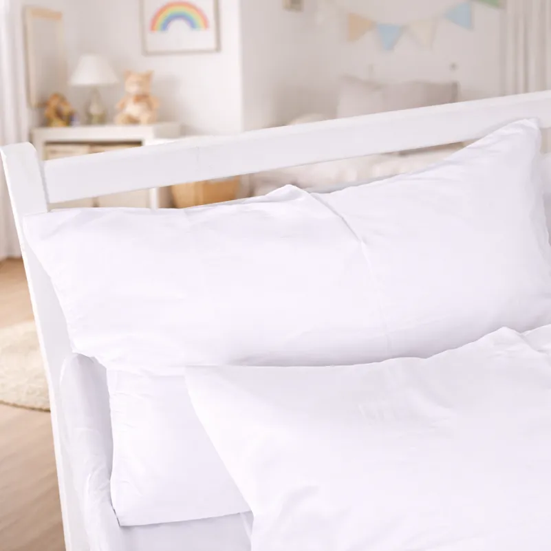 Комплект постельного белья Сатин JUNIOR Satin Light Pro 10-001 Snow White - 7