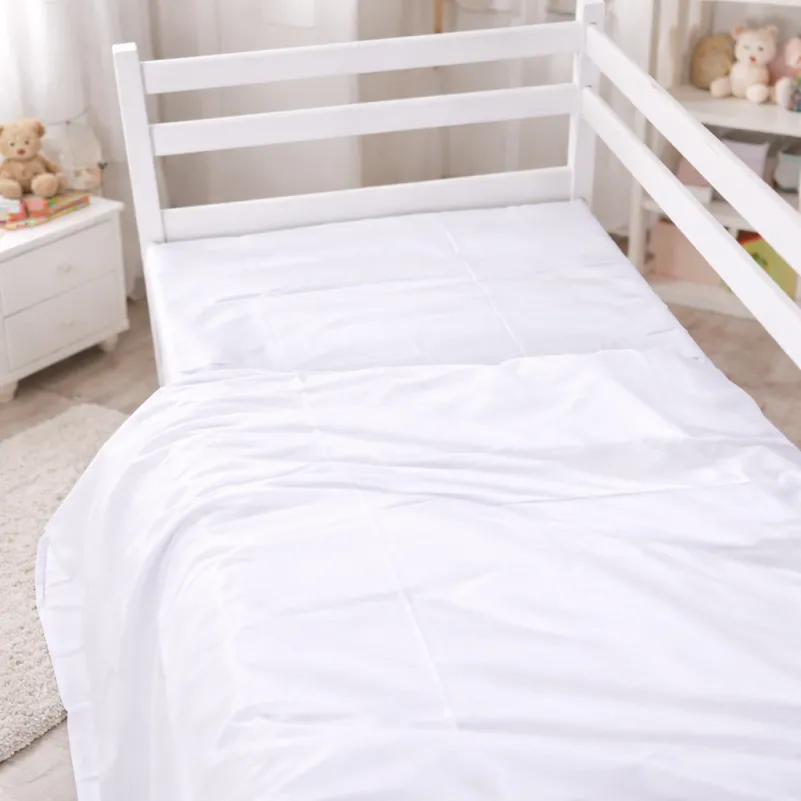 Комплект постельного белья Сатин JUNIOR Satin Light Pro 10-001 Snow White - 9