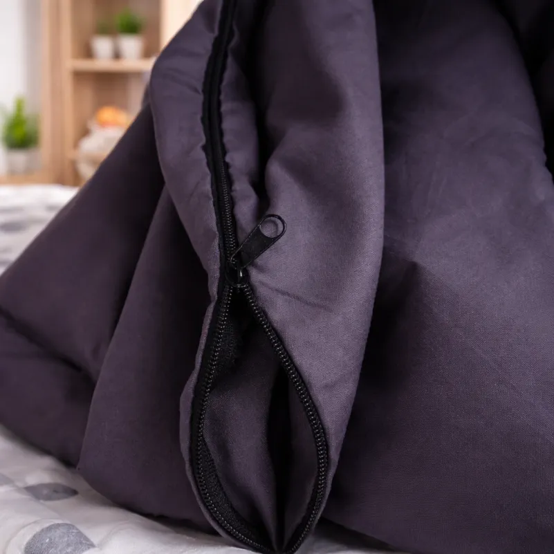 Комплект постельного белья Сатин JUNIOR Satin Light Pro 10-005 Dark Gray - 8