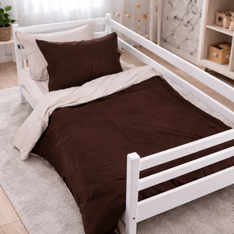 Комплект постельного белья JUNIOR Фланель 004-003 Cappuchino/Brown