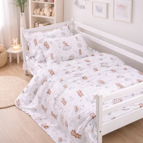 Комплект постельного белья JUNIOR Фланель 010 Teddy ballons