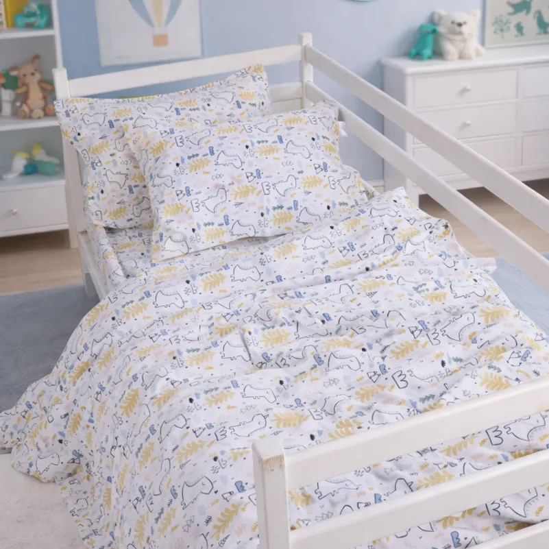 Комплект постельного белья JUNIOR Фланель 011 Dino