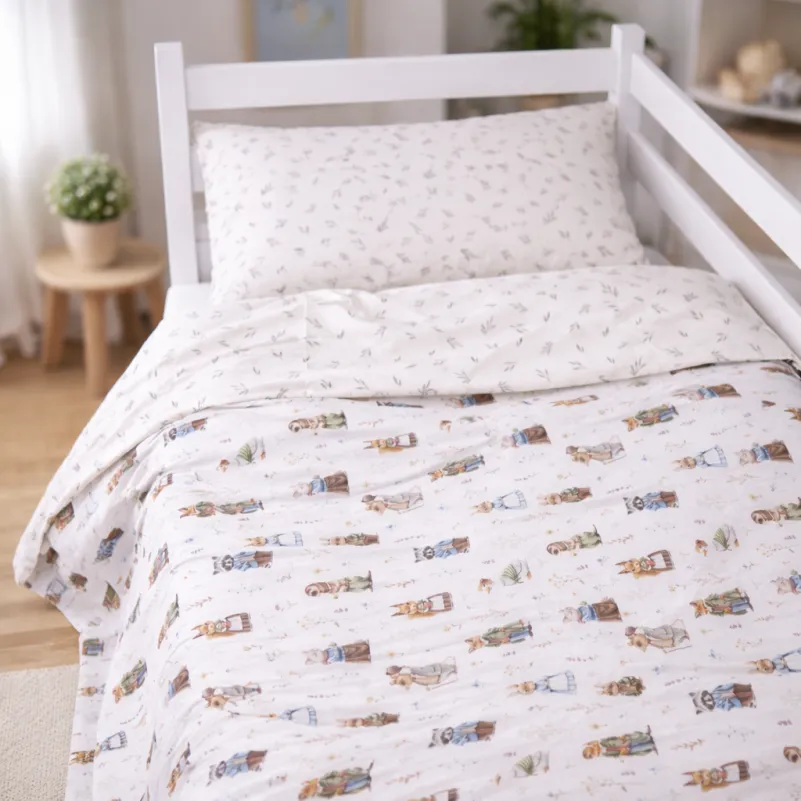 Комплект постельного белья JUNIOR Poplin Line Kids 03 Animals - 6