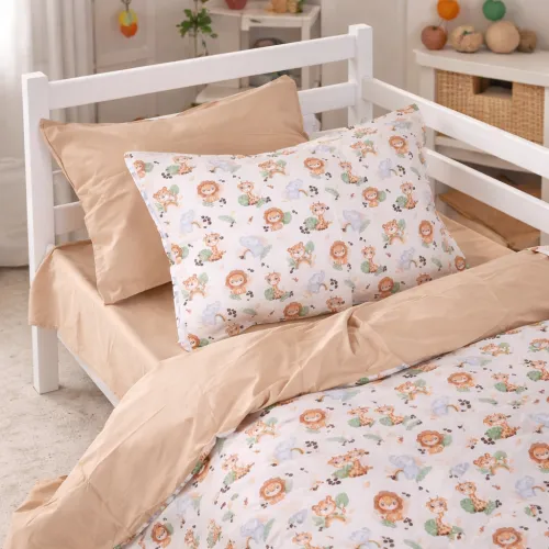 Комплект постельного белья Сатин JUNIOR Kids Time 22-1418 Safari baby