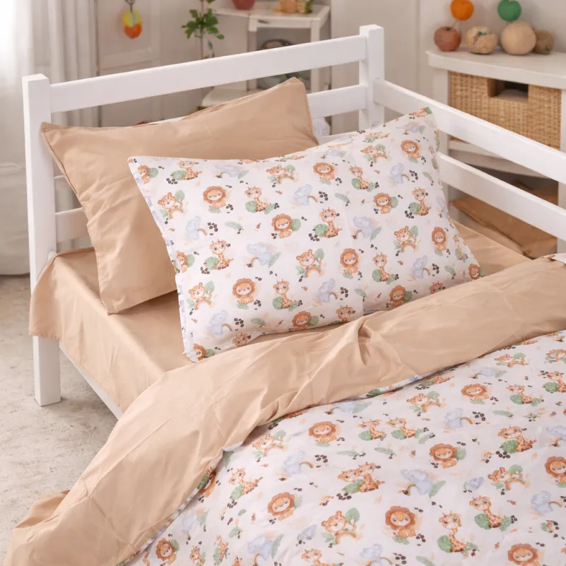 Комплект постельного белья Сатин JUNIOR Kids Time 22-1418 Safari baby