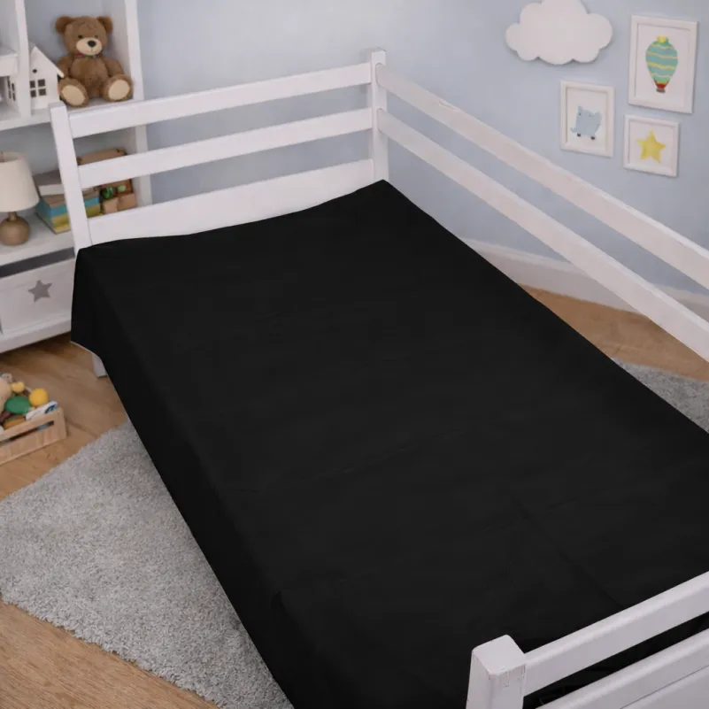 Комплект постельного белья Сатин JUNIOR Satin Light Pro 10-006 Black - 5