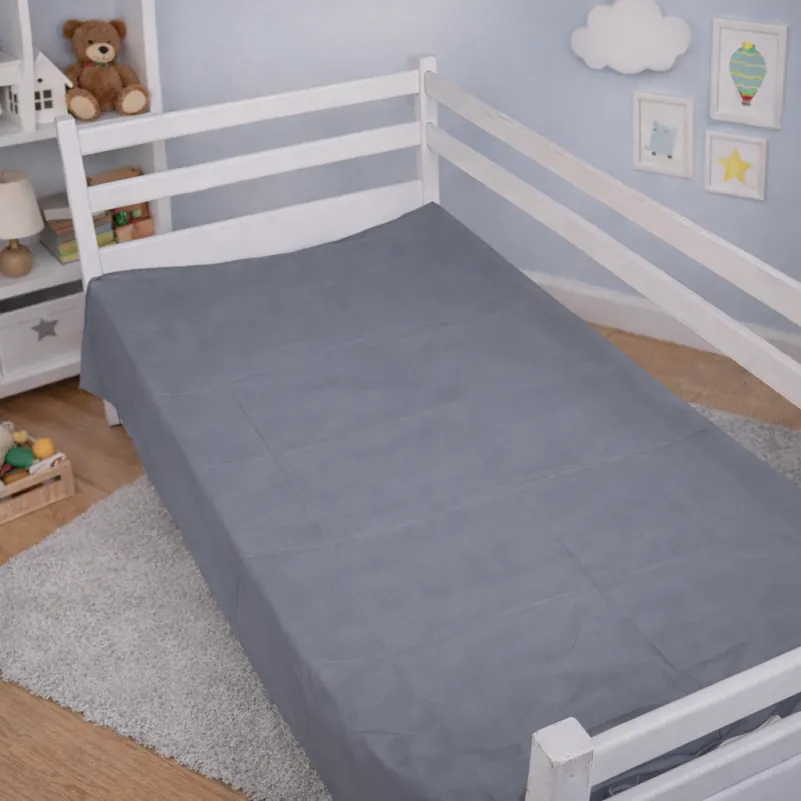 Комплект постельного белья Сатин JUNIOR Satin Light Pro 10-004 Gray - 9