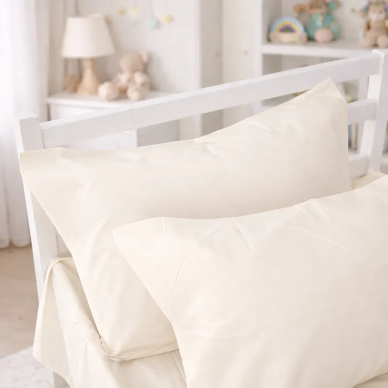 Комплект постельного белья JUNIOR Poplin Line "002 Milky White" - 8