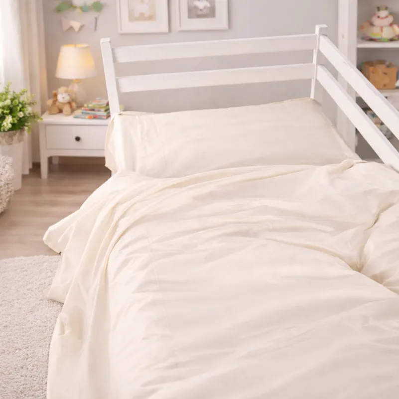 Комплект постельного белья TEENAGER Poplin Line "002 Milky White" - 8