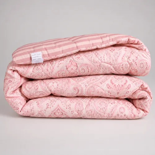 Одеяло хлопковое №0313 Сolor Fun Line 17-0770 Powder Paisley хлопок  зима - 1