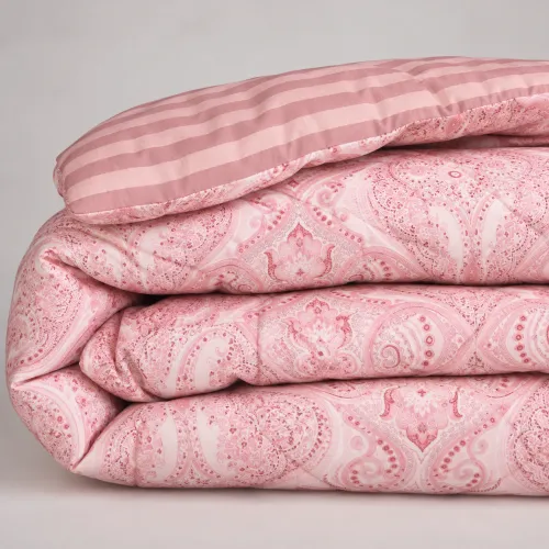 Одеяло хлопковое №0313 Сolor Fun Line 17-0770 Powder Paisley хлопок  зима - 2